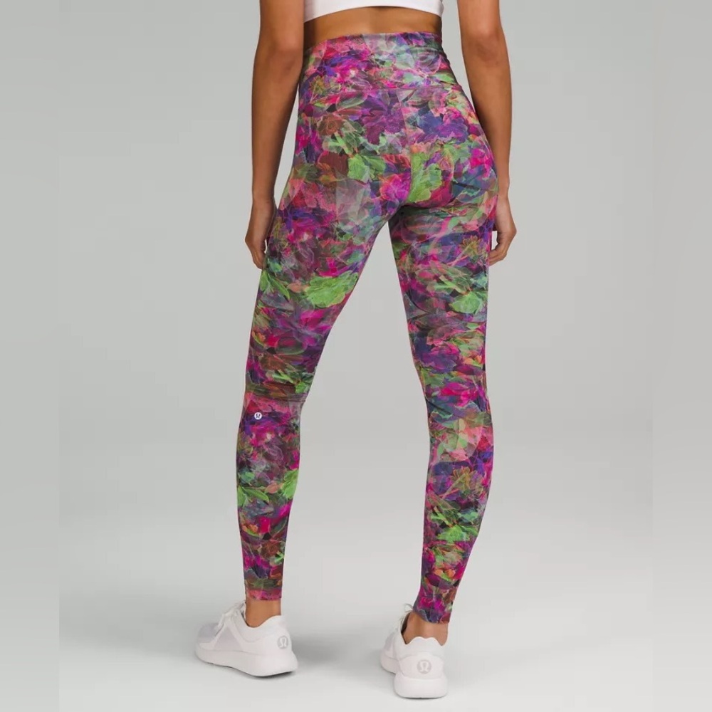 Lululemon Energy Bra Wildwood Multi purple size 8